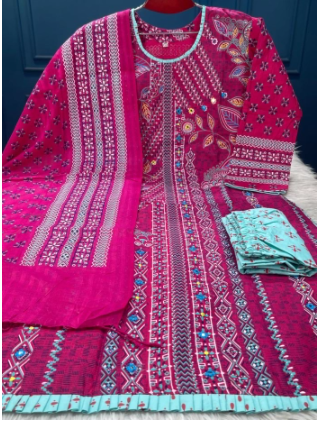 New Arraivals Premium Quality Stitched Slap Cotton Collection - 1100 Maroon Colour