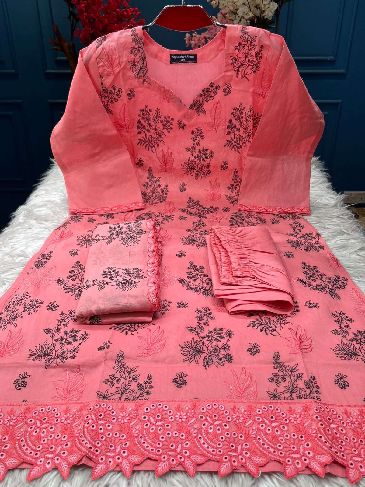 Women's Gorgeous Misty Stitched Set - 1750