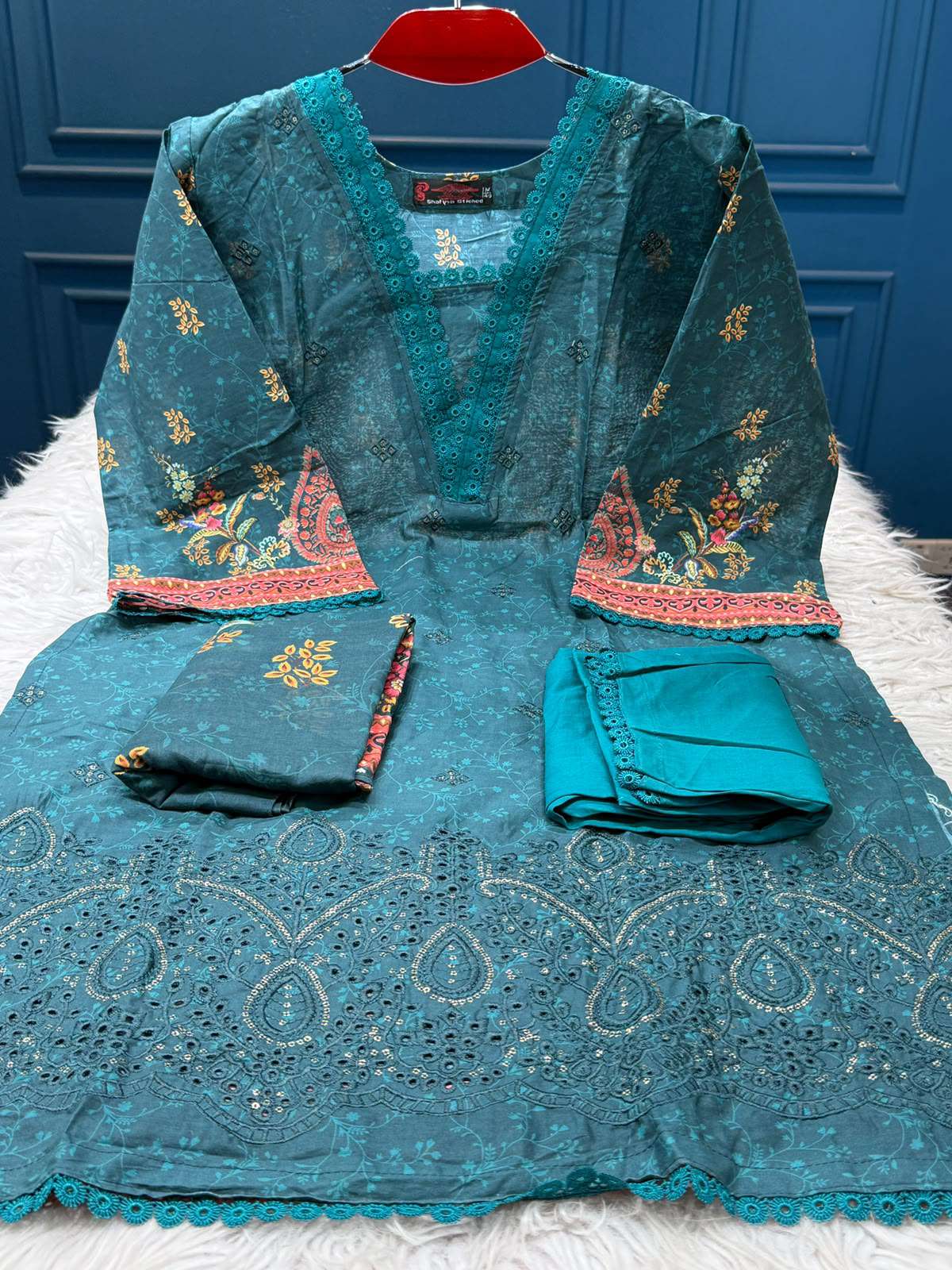 999 Deals Battle Green Salwar Kameez