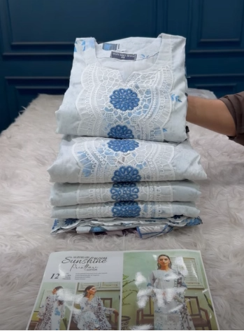 Premium Exclusive SUNSHINE Pakistani Inspired Stitched Collection - 2050 OFF White