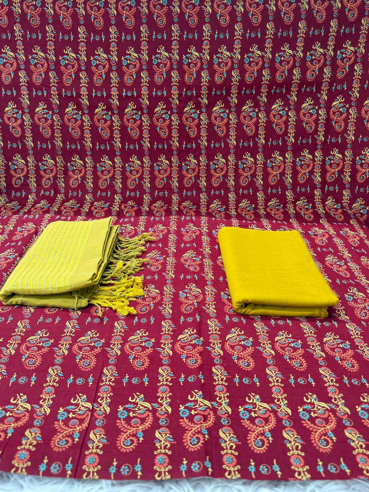 Slub Cotton Purple Textured Unstitched - 850