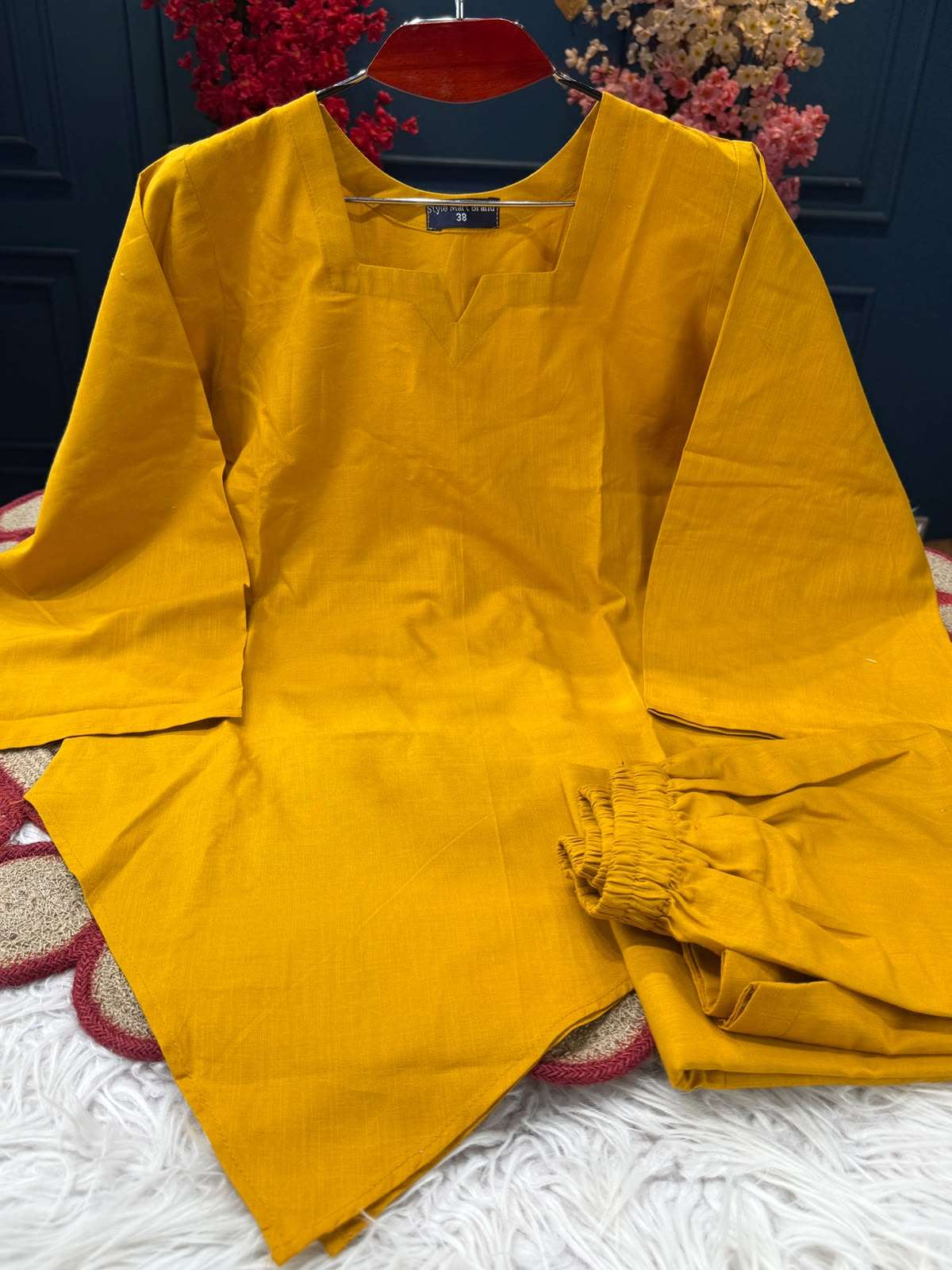 Stunning Mustard Two Piece Set - 750