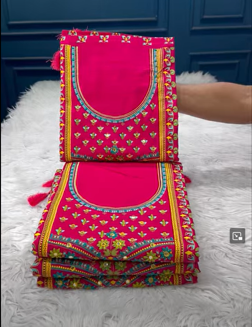 Most PREMIUM Quality Sitiched cotton Collection - 1250 Magenta