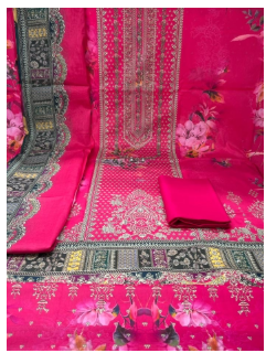 Premium Quality Luxury Lawn Unstitched Collection - Mejenta Colour 950