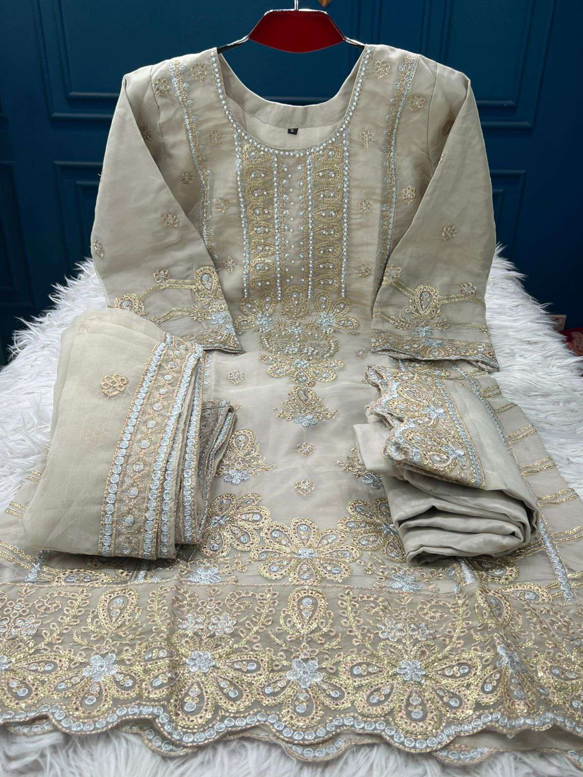 INSPIRED Pakistani Pure Organza stitched Collection - 2400 ASH