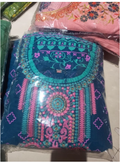 Premium Quality Stitched Cotton Eid Collection - 1150 navy blue