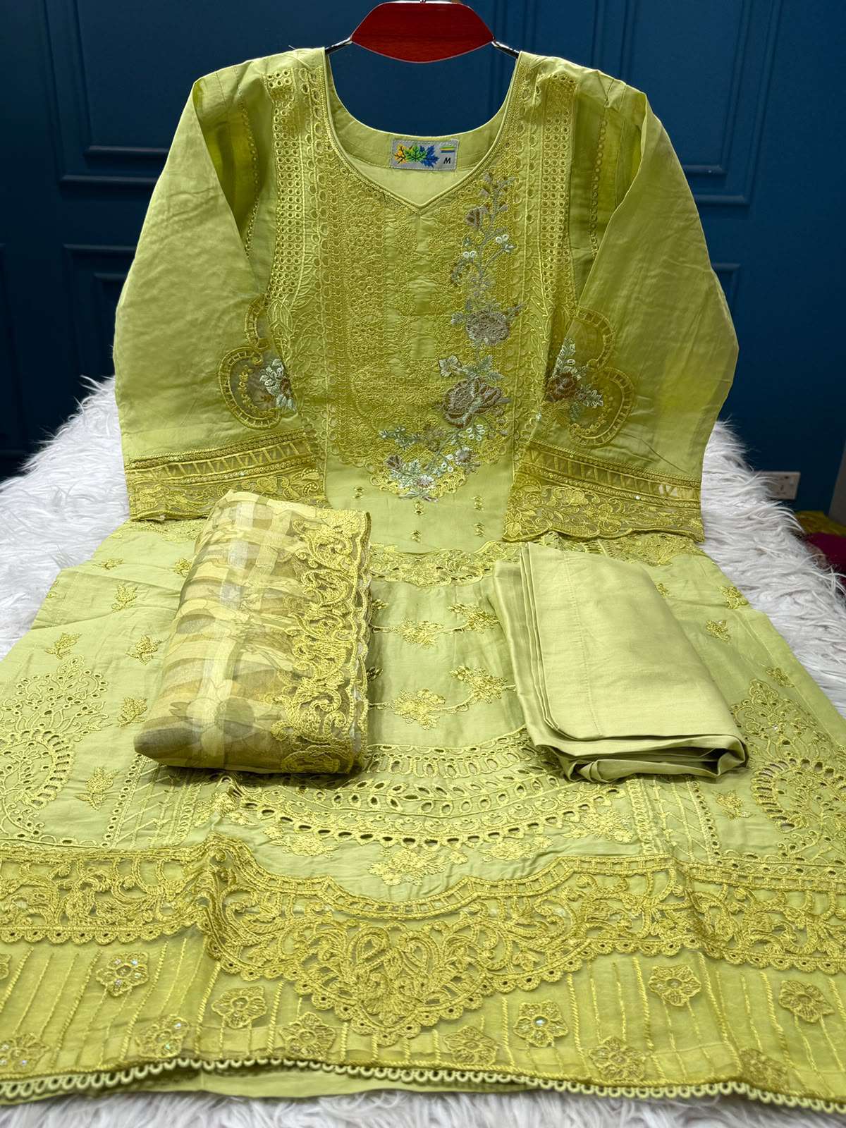 Boutique Side Trail Lemon Party Suit - 1950