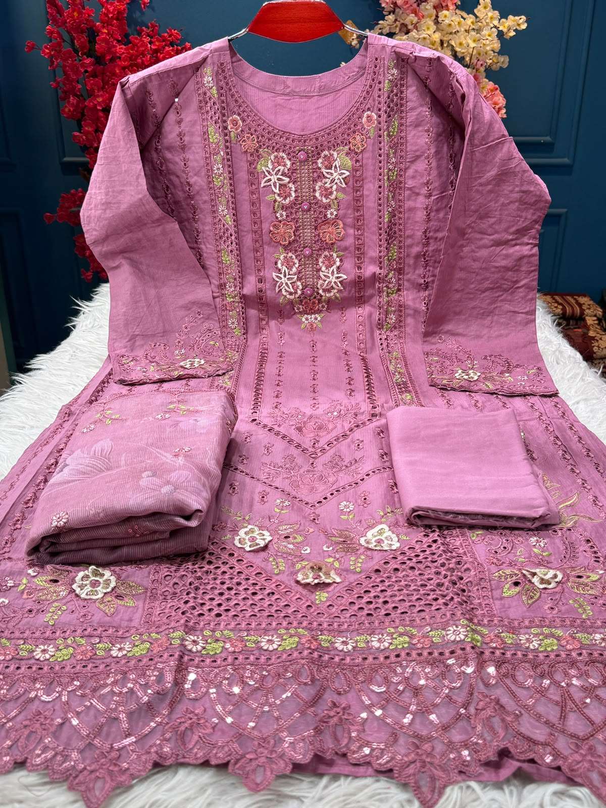 Onion Authentic Semi Stitched Festive Suit - 2250