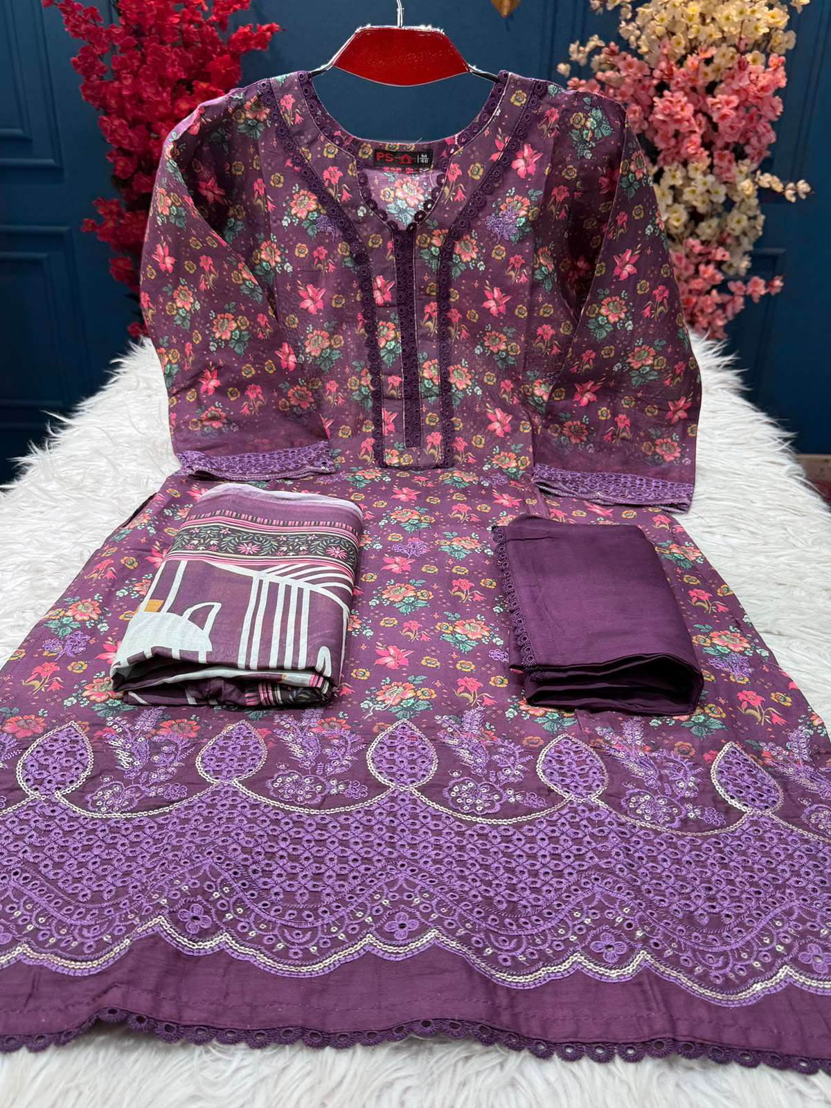 999 Deals Deep Purple Salwar Kamiz