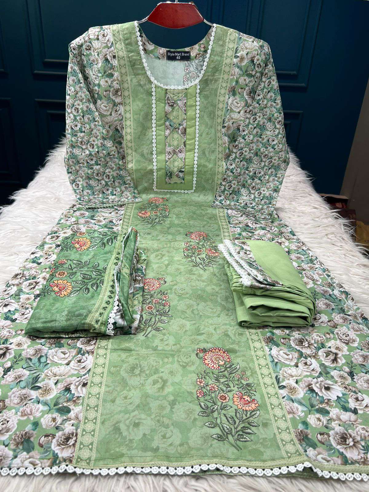 Premium Quality Luxury LAWAN stitched Collection - Lemon Colour 999