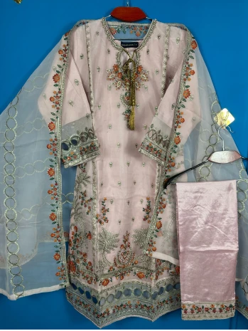 MOST DEMANDING Pakistani SADABAHAR Viral Collection - Baby Pink 1350