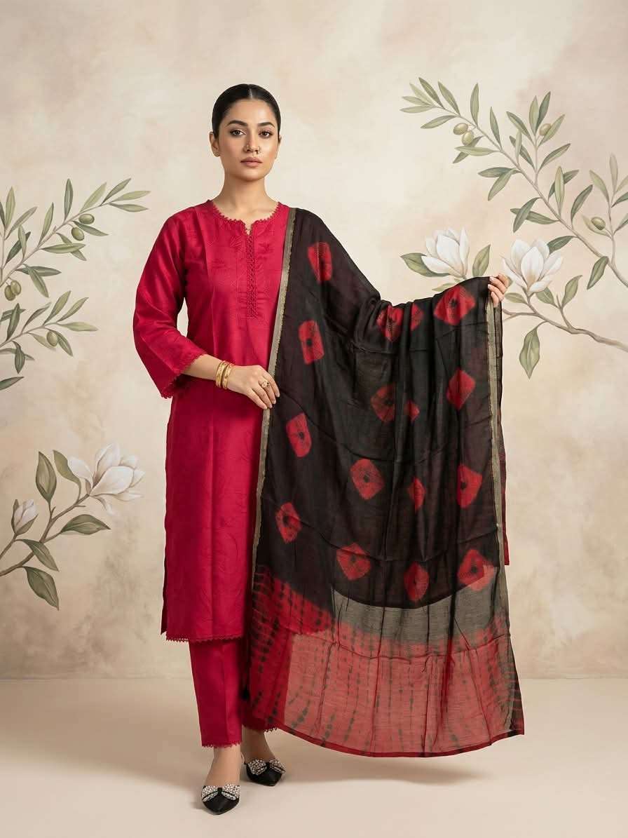 Comfy Switch Cotton Red 3-Piece Set - 1100