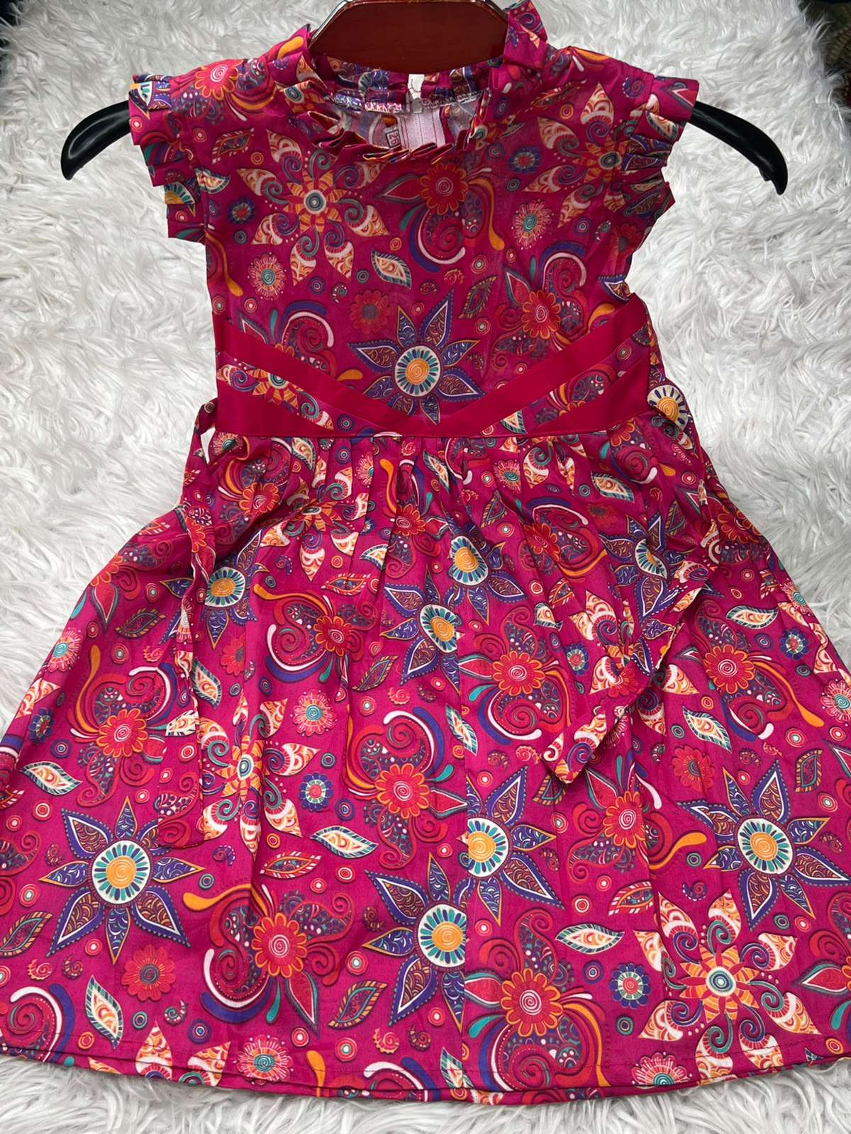 Mandala Printed Baby Dress