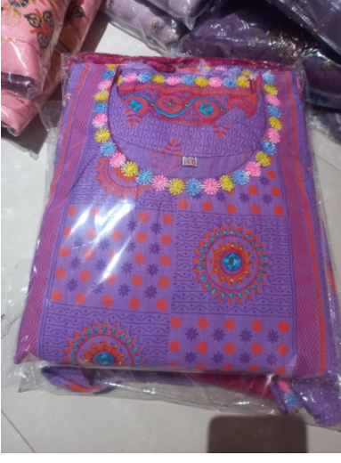 Premium Quality Stitched Cotton Collection - Levender 1150