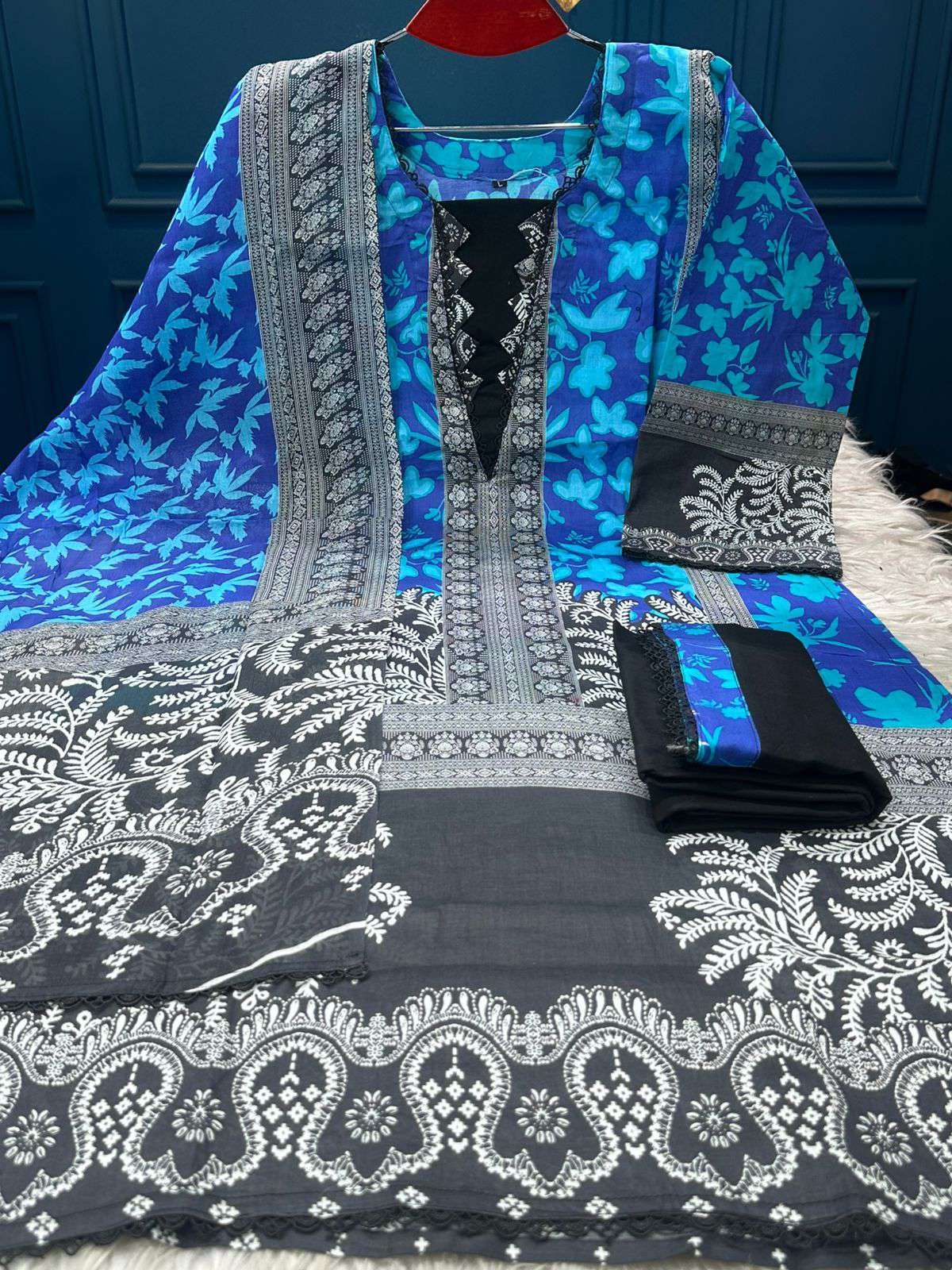 New Arraivals Premium Quality Stitched Cotton Collection - 999 NAvy Blue