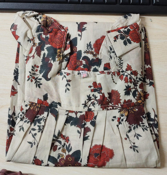 Red Rose Baby Frock
