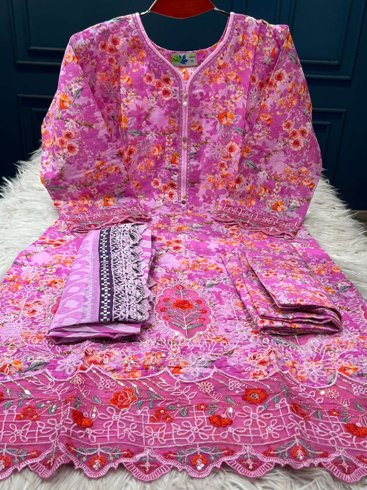Boutiques Wear Pink Cotton Dress - 1600