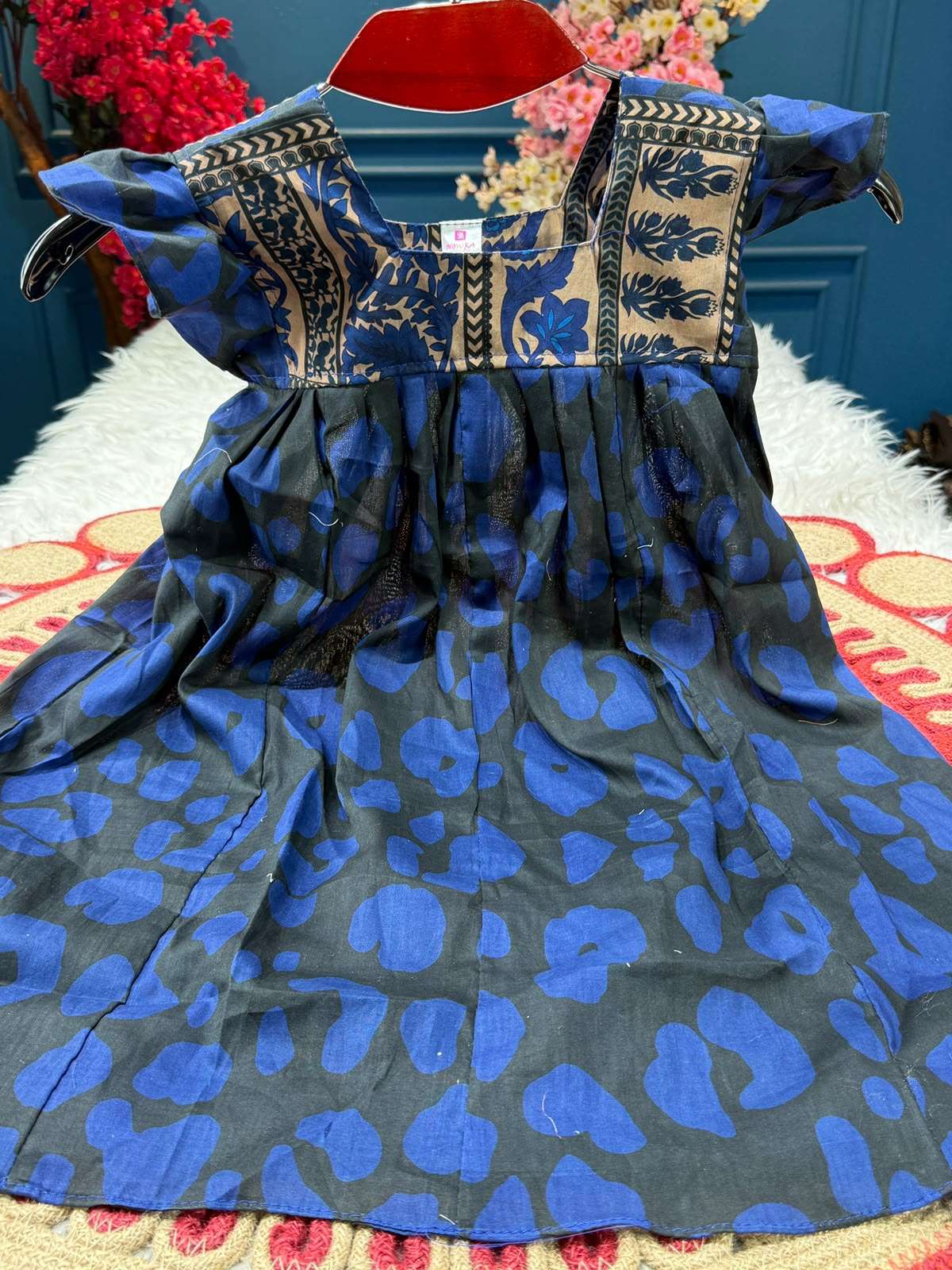 Adorable Black Blue Baby Dress