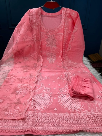 Premium Quality Pakistani Inspired Stitched Cotton Collection - 2250 Misty