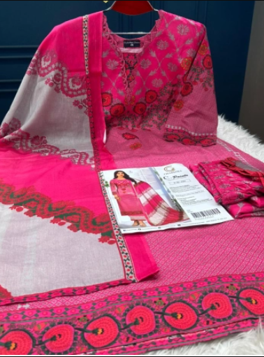 Charizma Pakistani Catalogue Printed Stitched Cotton Collection - Mejenta 1150