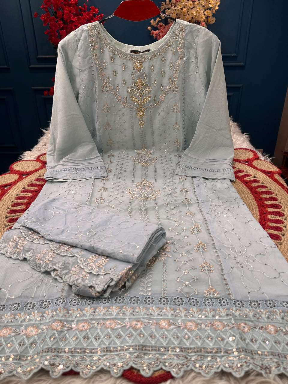 POWDER BLUE AGHANOOR COLLECTION