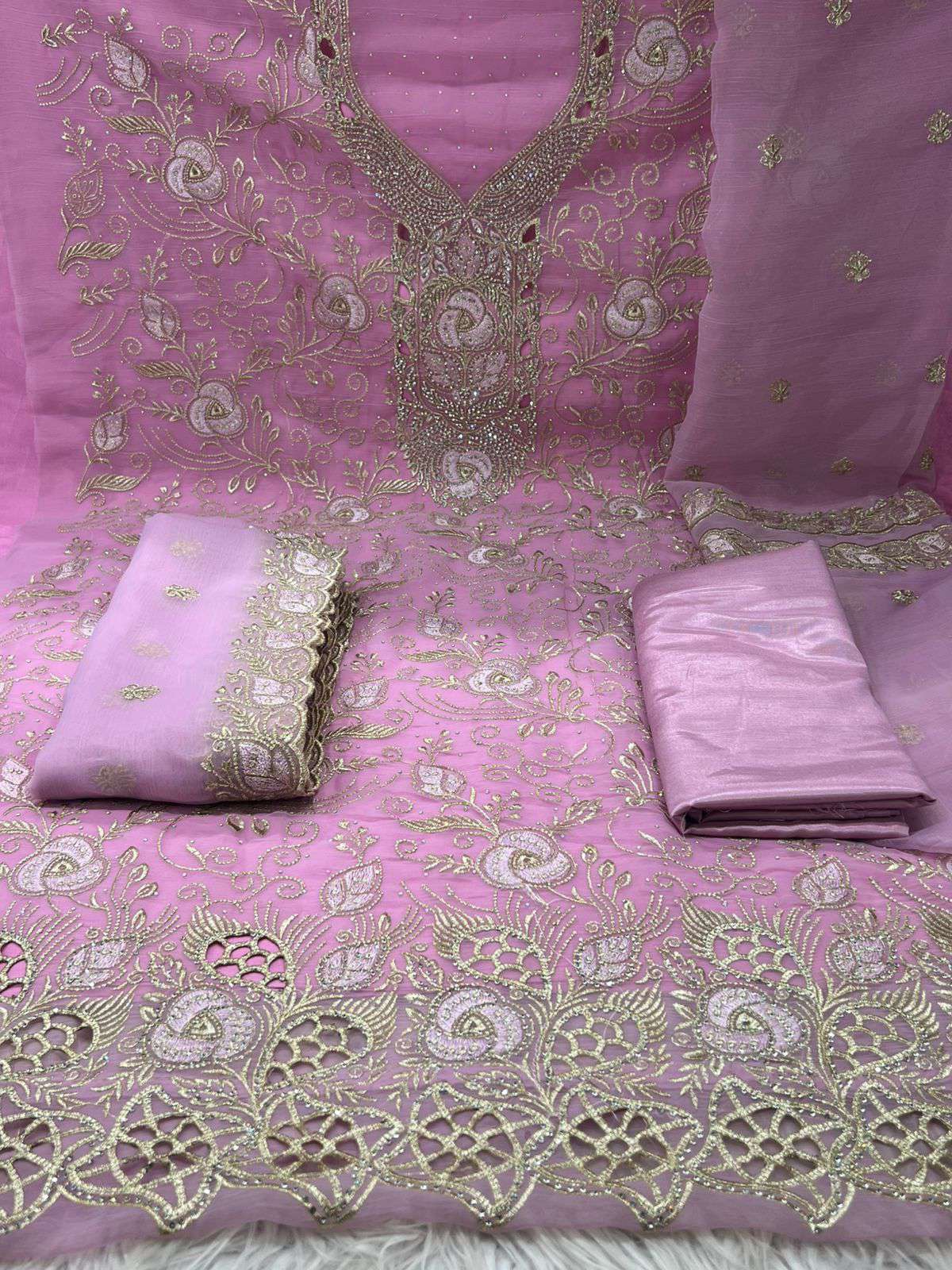 Exclusive Pakistani Inspired Kanchi Pure Unstitched Party Collection - 2500 Onion .3