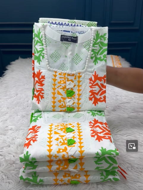 Premium Quality Luxury Lawn Printed Unstitched EID Collection - 1100 white