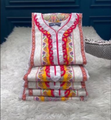 Premium Quality Luxury Lawn Stitched Collection - ASH Colour 1100