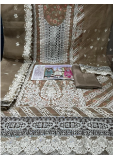 Pakistani Inspired Cetalogue Pure Organza Unstitched Collection - Brawn 2000