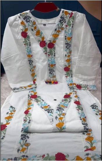 EID Exclusive Premium Quality 3 Piece Stitched Collection - 1250 White