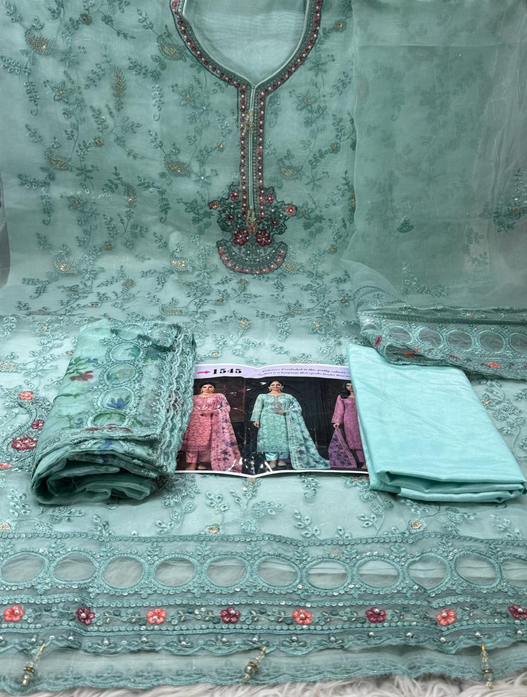 Organza fabric - 1350 Sky