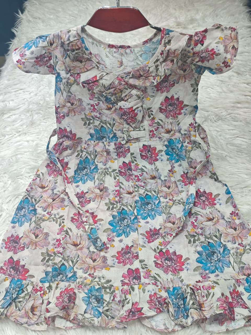 Vintage Style Cornflower Baby Dress
