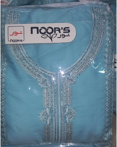 Pakistani Inspired EID Unstitched Party Collection - 2150 peach sky paste