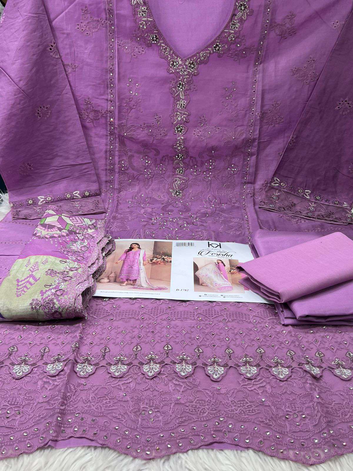 Tawakkal Catalouge 1782 Semi Stitched Collection - 2100 Onion