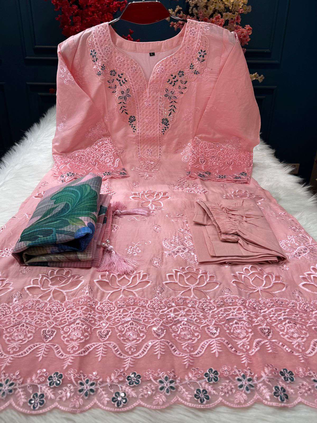 Blush Pink Switch Cotton Set - 1600