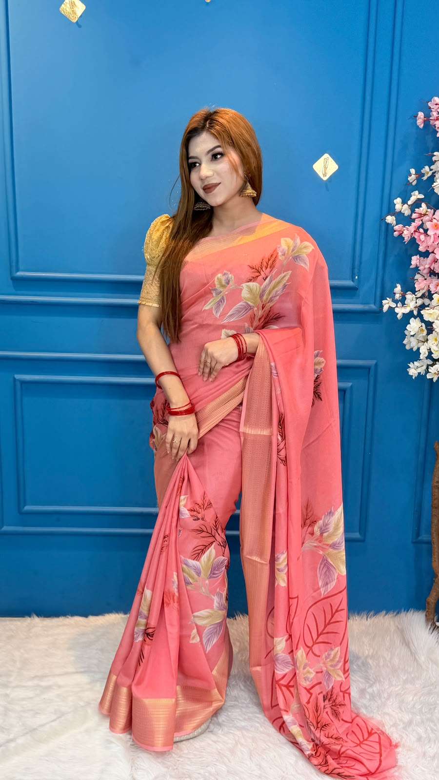 Snigdha Soft Moslin Misty Saree