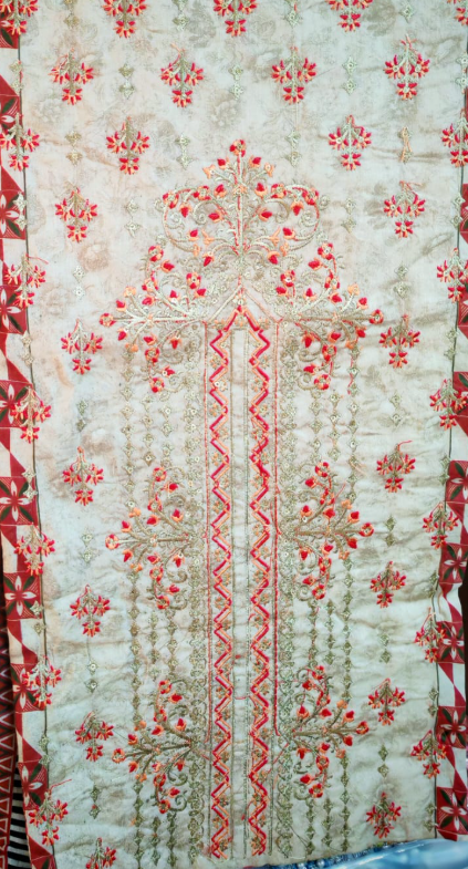 BIN SAEED Stitched Salwar Kamiz - 1350 Off white