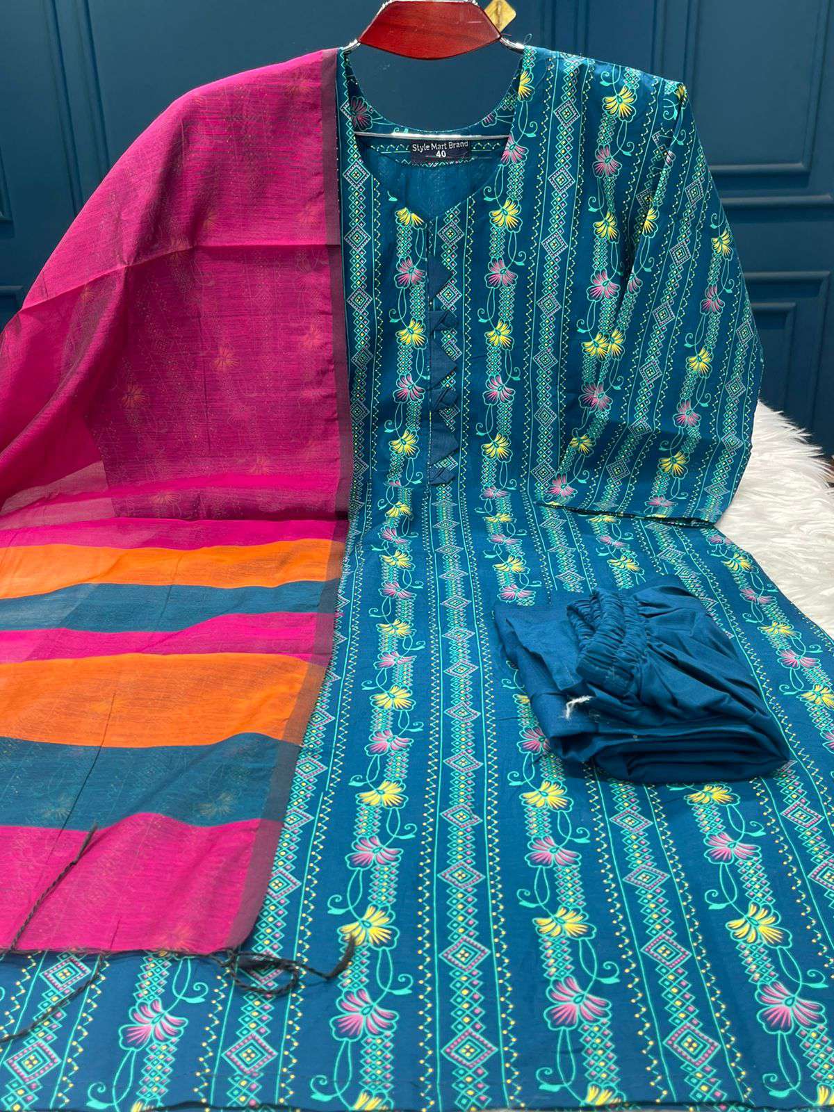 Premium Quality Stitched Slap Cotton Collection - 950 Torey Colour