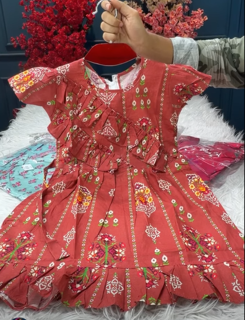 Adorable Brick Baby Dress