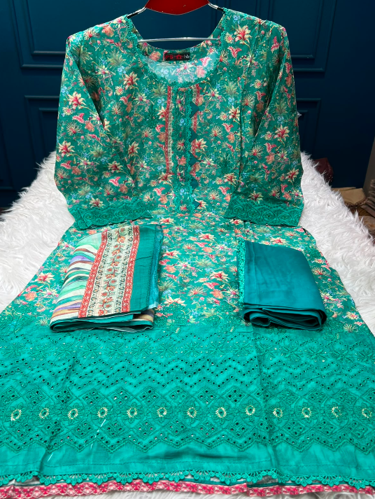 999 Deals Green Salwar Kameez