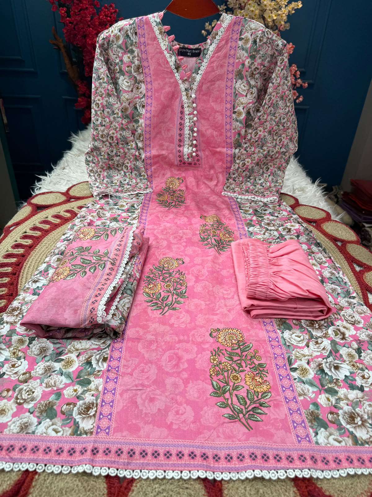 Pink Colour Salwar Kamiz - 999