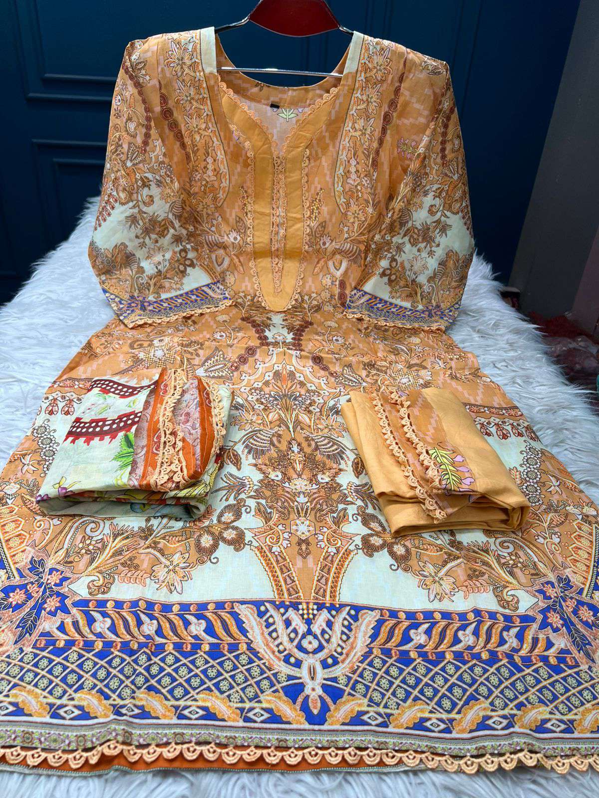 Boutiques Lawn Light Peach Cotton Wear