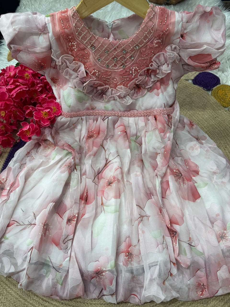 Pretty Misty Blossom Baby Frock