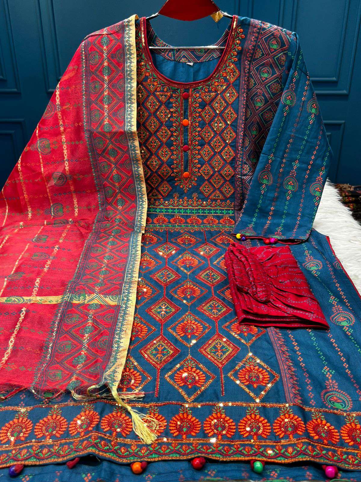 Premium Quality Chinigura Silk Stitched Cotton Collection - 1150 Torey