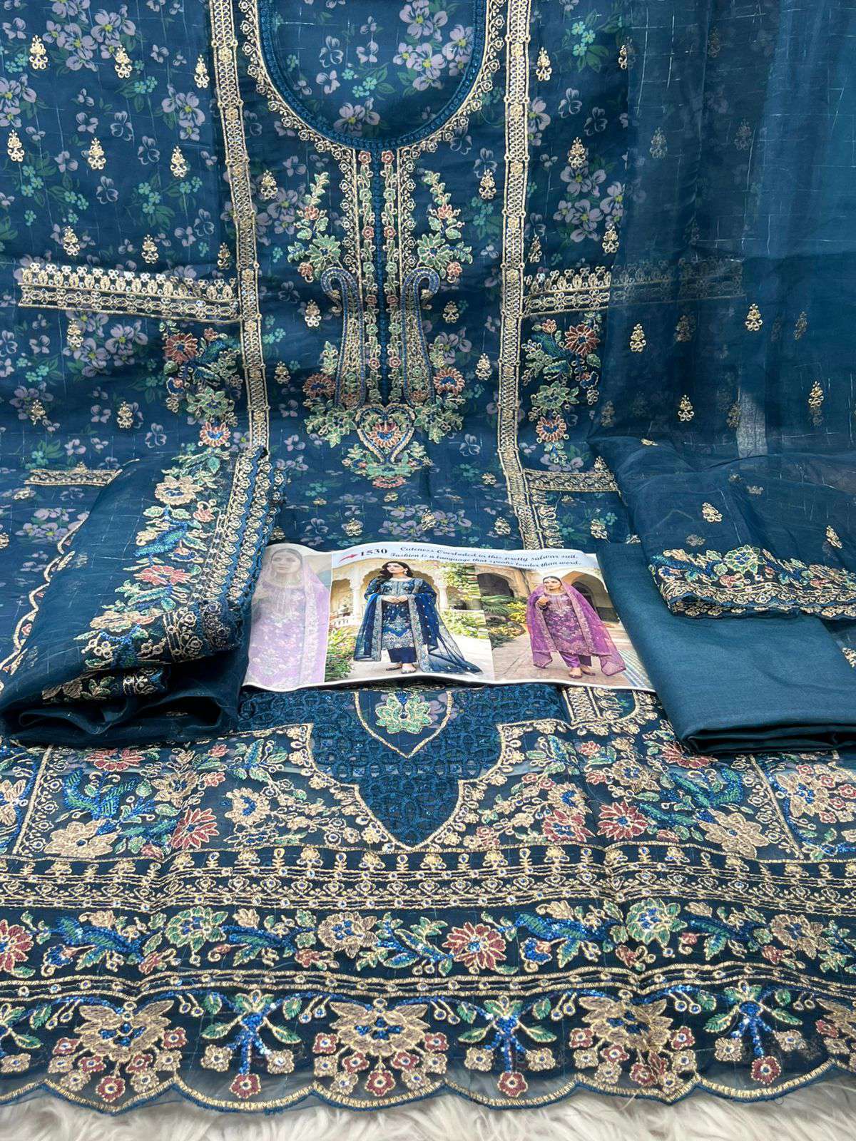 1530 TOREY Unstitched Salwar kamiz - 1850