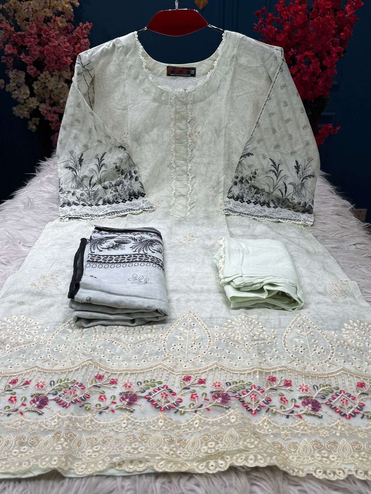 999 Deals White Black Salwar Kameez