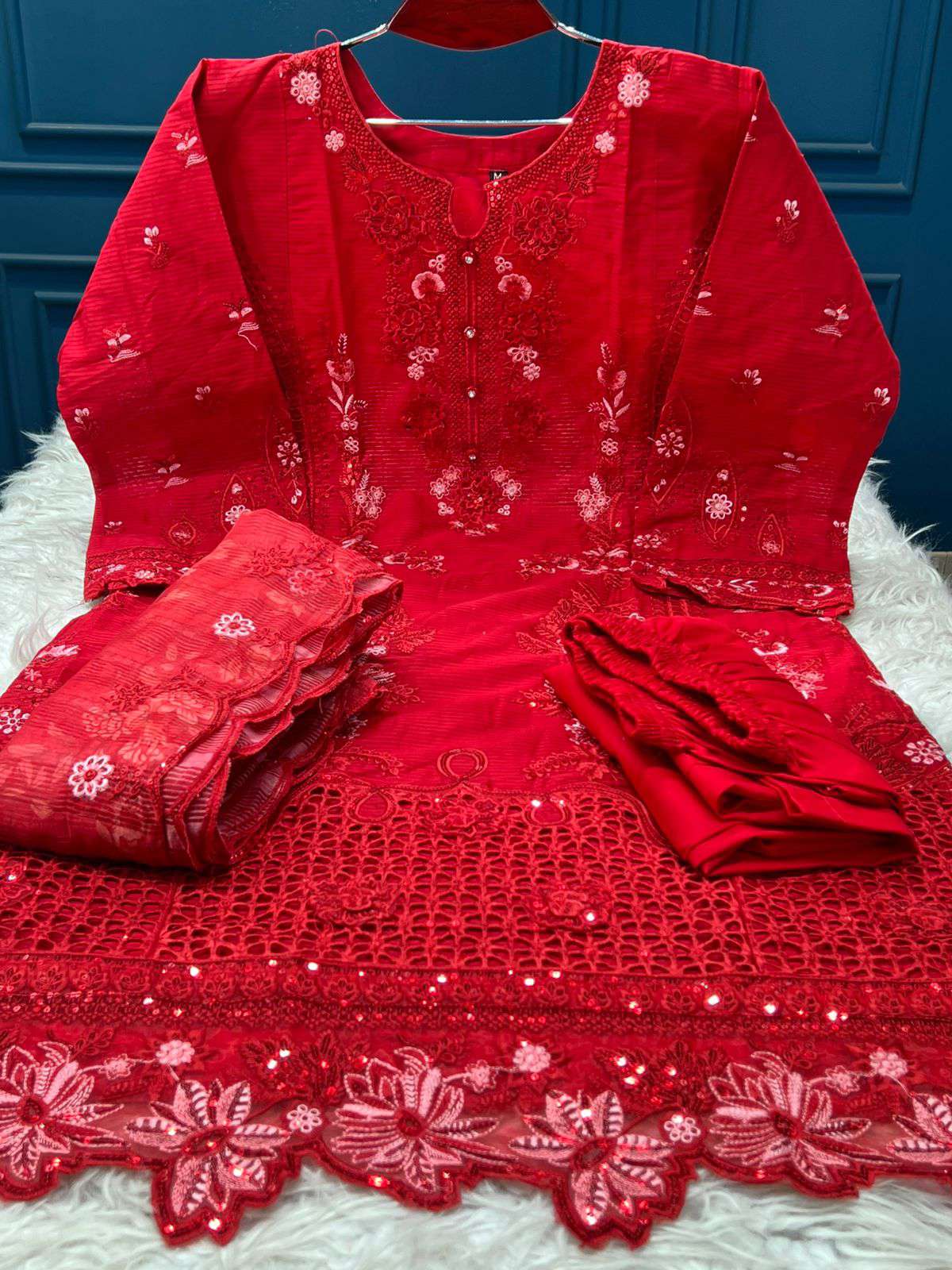 SPECIAL Exclusive Inspired Stitched EID Collection - 2650 Red