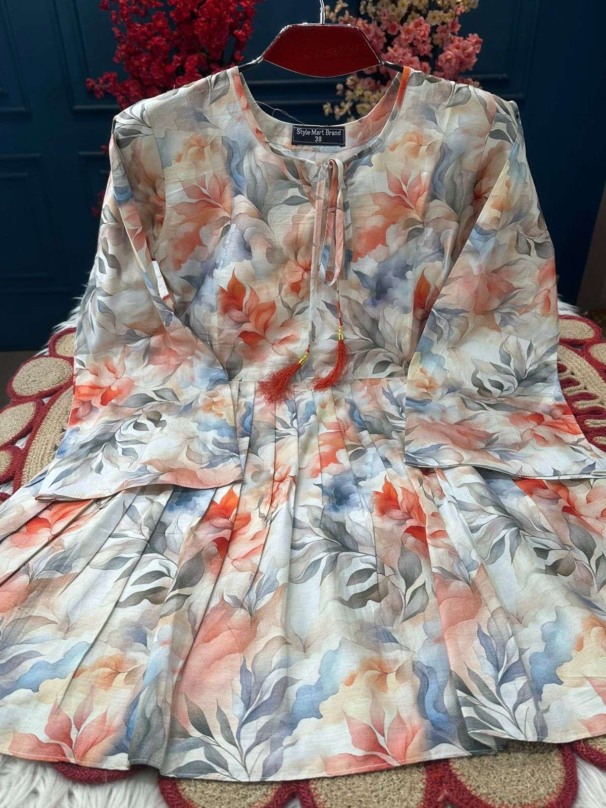Short Pattern Cream COCO Stunning Kurti - 450