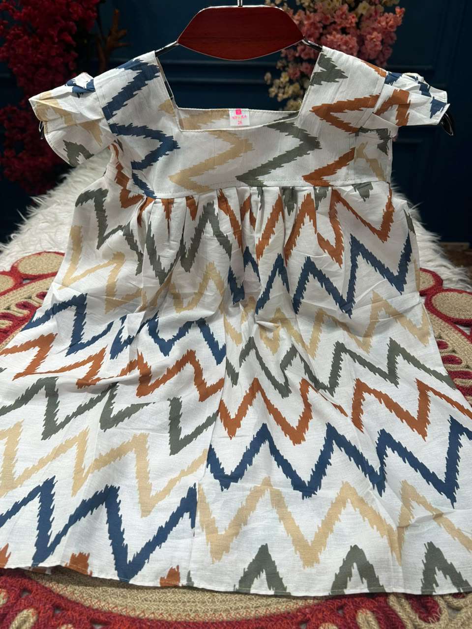 Off White 1 Piece Baby Dress