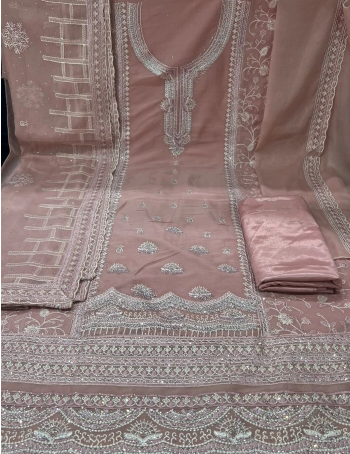 Pakistani Inspired EID Unstitched Party Collection - 2150 Pink